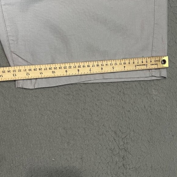 Gap Boyfriend Roll Up Shorts Womens Size 16 Gray Flax Linen Chino Style Shorts - Picture 6 of 9